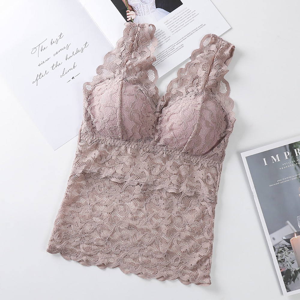Long V Tie Lace Wrap