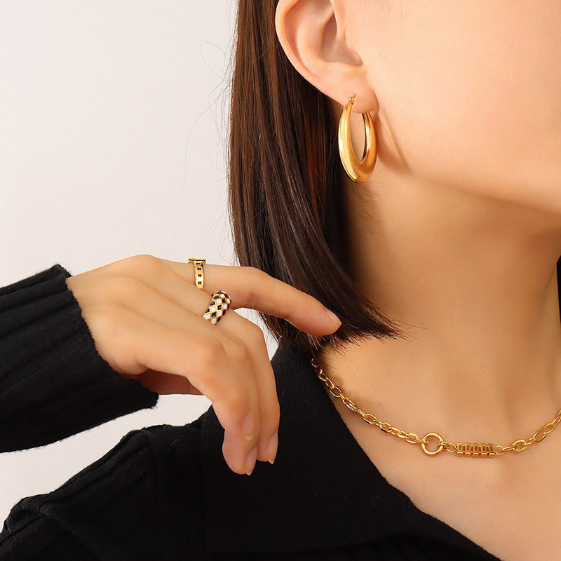 U-shaped Geometric Earrings For Women's Fashion And Simplicity