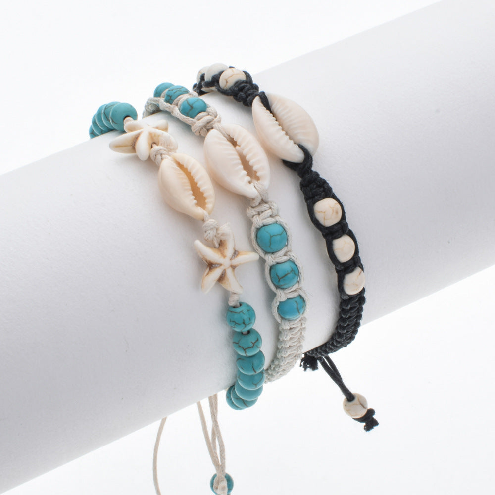 Natural Stone Shell Bracelet