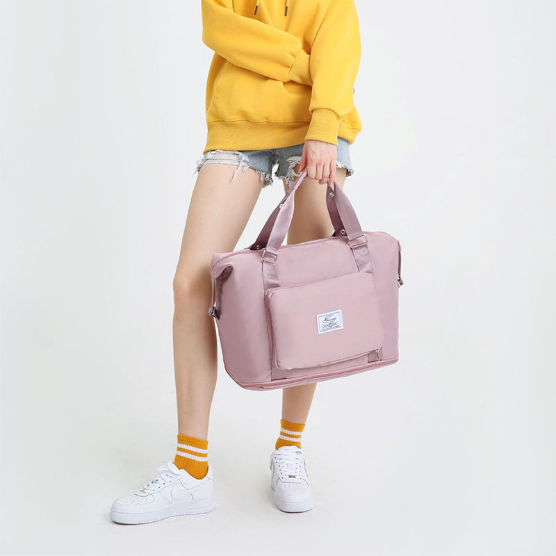 Women's Folding Travel Bags. Can be used as Backpack, Handbag, Shoulder Bag, Gym Bag, Weekender or Overnight Bag