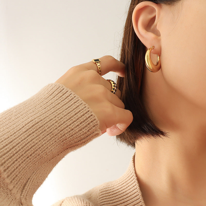 U-shaped Geometric Earrings For Women's Fashion And Simplicity