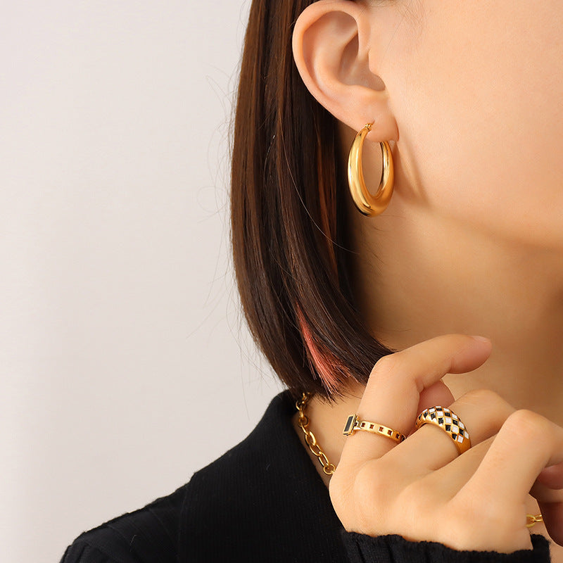 U-shaped Geometric Earrings For Women's Fashion And Simplicity