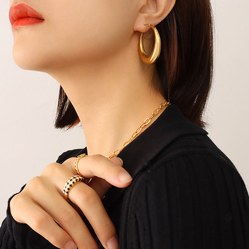 U-shaped Geometric Earrings For Women's Fashion And Simplicity