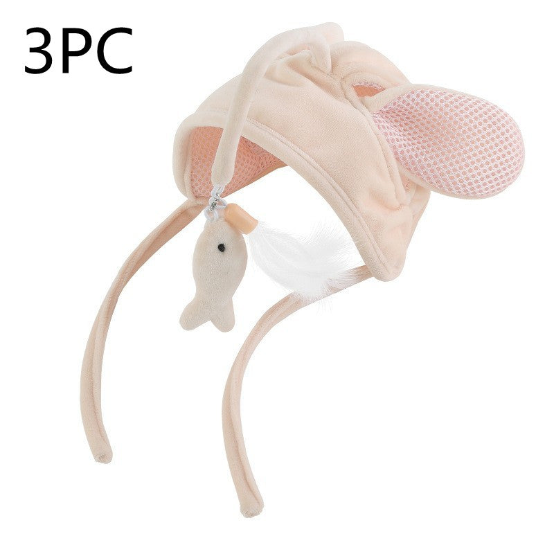 New Head Wearing Feather Funny Cat Toys