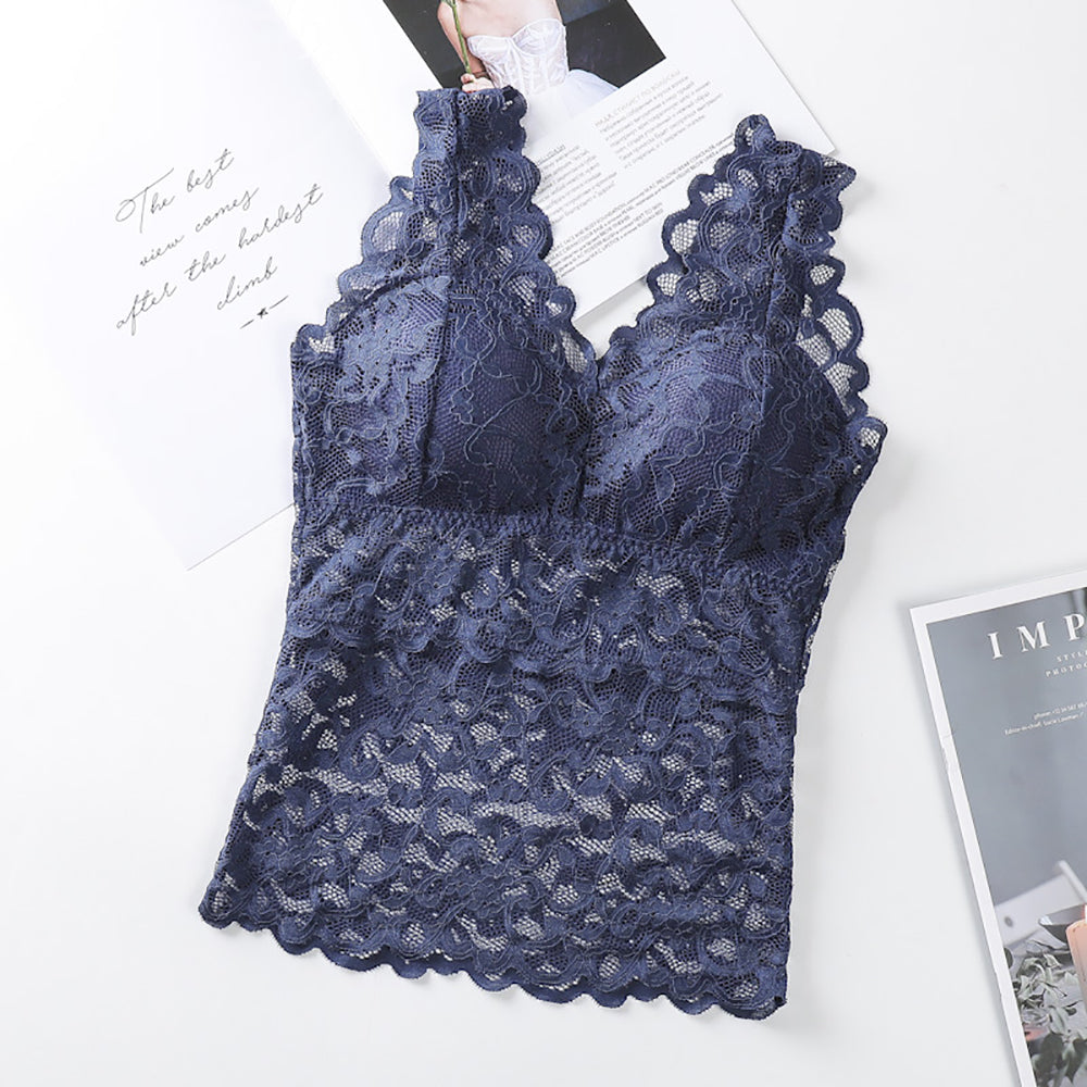 Long V Tie Lace Wrap