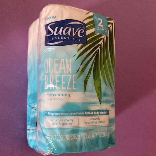 Suave Essentials Ocean Breeze refreshing bar soap