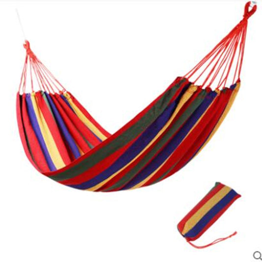 Double Hammock Bed Outdoor Swinging Camping Hanging Hammocks Tree Strap Rope