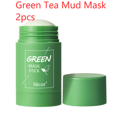 Cleansing Green Tea Clay Stick Mask and Oil Control Anti-Acne Whitening Seaweed Mask
