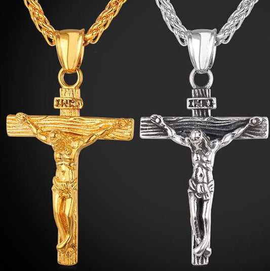 Jesus Cross Necklace Popular Necklace Clavicle Chain Necklace