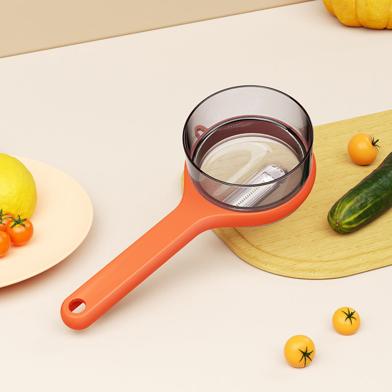 Multi-Function Fruit and Vegetable Peeler with Storage Cup