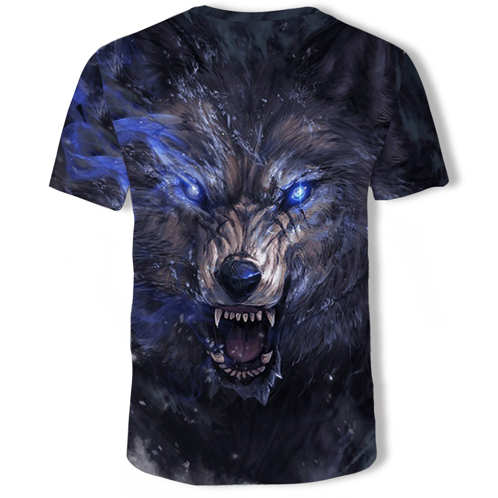 Wolf head 3D digital printing men