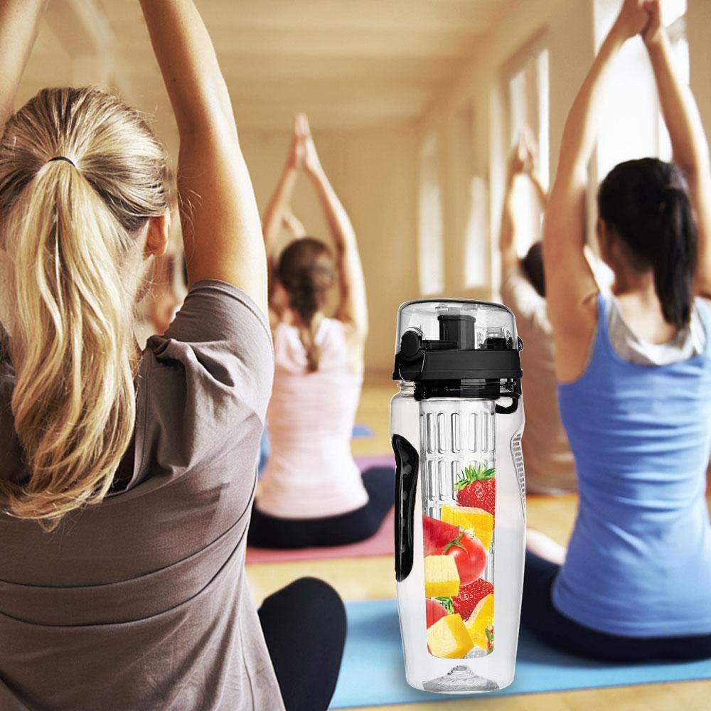 1000ml Plastic Sport Water Bottle With Fruit Infuser