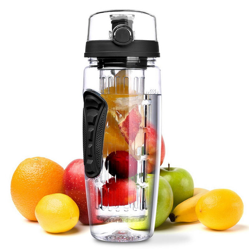 1000ml Plastic Sport Water Bottle With Fruit Infuser