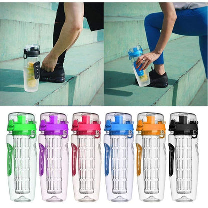 1000ml Plastic Sport Water Bottle With Fruit Infuser