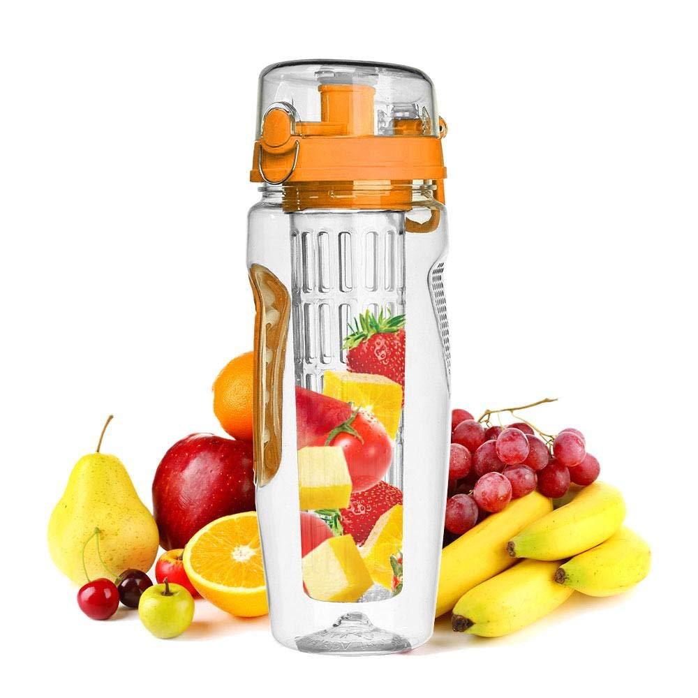 1000ml Plastic Sport Water Bottle With Fruit Infuser